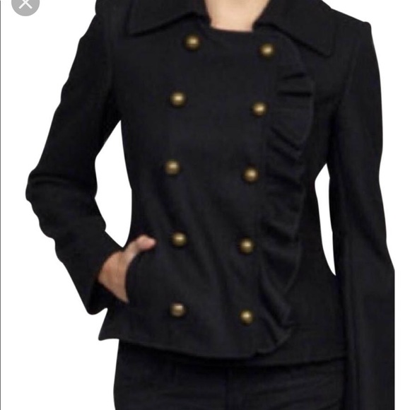 DKNY -NWOT Adorable double breasted wool blend jacket size 12. - Picture 2 of 5